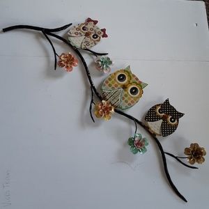 Owl Metal Wall Decor